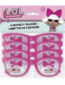 4 Paires de lunettes roses à pois LOL Surprise accessoire