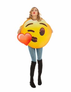 Déguisement Emoji bisou coeur adulte costume