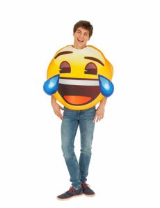 Déguisement Emoji fou rire adulte costume