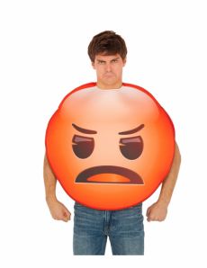 Déguisement Emoji colère adulte costume