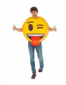 Déguisement Emoji clin d'oeil adulte costume