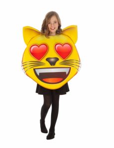 Déguisement Emoji chat coeur enfant costume