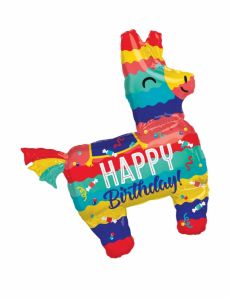 Ballon aluminium Piñata Lama Happy Birthday 73 x 83 cm accessoire