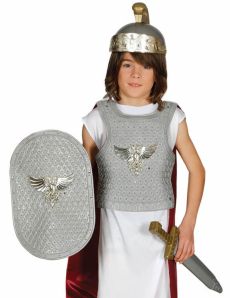 Set soldat romain argenté enfant accessoire