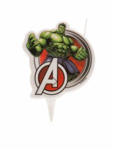 Bougie d'anniversaire Hulk Avengers 7,5 cm accessoire