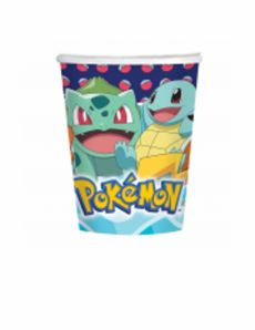 8 Gobelets en carton Pokémon 250 ml accessoire