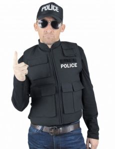 Faux gilet pare-balles police adulte costume