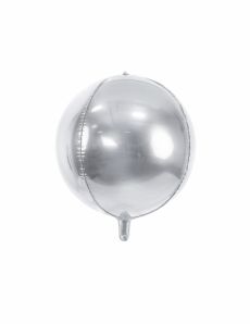 Ballon aluminium rond argenté métallisé 40 cm accessoire
