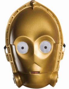 Masque vintage C3PO adulte accessoire