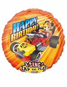 Ballon en aluminium musical Mickey Roadster Racers 71 x 71 cm accessoire