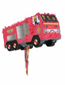 Piñata camion Sam le pompier premium 50 x 33 cm accessoire