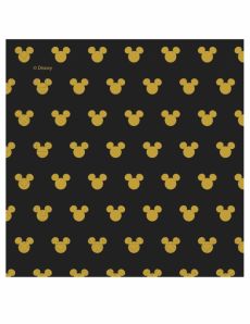 20 Serviettes en papier Mickey Gold 33 x 33 cm accessoire