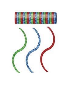 3 rouleaux de serpentins rouge bleu vert Pyjamasques accessoire