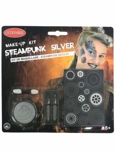 Kit maquillage steampunk argent accessoire