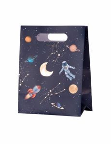 4 Sacs cadeaux en carton astronaute 20 x 15 x 9 cm accessoire
