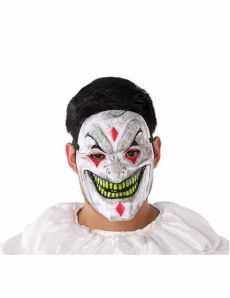 Masque PVC clown démoniaque adulte accessoire