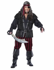 Déguisement pirate impitoyable grande taille homme costume
