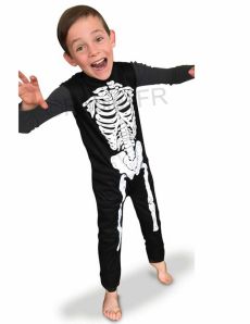 Déguisement squelette classique enfant 