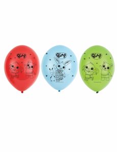 6 ballons latex Bing 27 cm accessoire