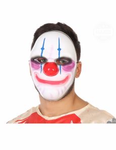 Masque clown sourire terrifiant adulte accessoire