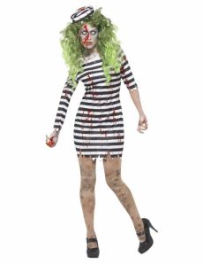 Déguisement prisonnière zombie femme costume