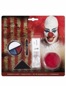 Kit maquillage clown effrayant accessoire