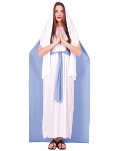 Déguisement Vierge Marie avec cape femme costume