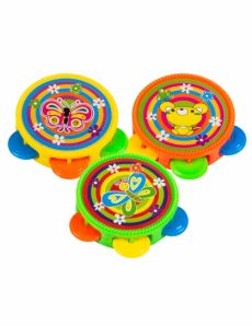Accessoires piñata 3 tambours multicolores 4,5 cm accessoire