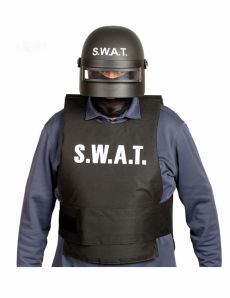 Casque anti émeutes SWAT adulte accessoire