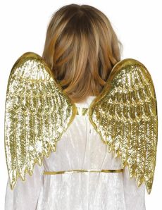 Ailes d'ange dorées enfant accessoire