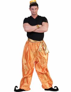 Pantalon doré danseur homme costume