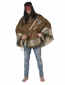 Poncho indien luxe adulte costume
