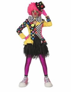Veste clown multicolore femme 