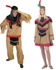 Couple Kiowa costume