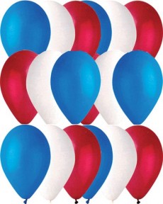 100 Ballons Tricolore accessoire