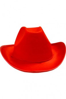 Chapeau CowBoy Rouge accessoire