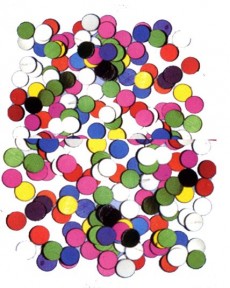 Confettis Rond Multicolore accessoire