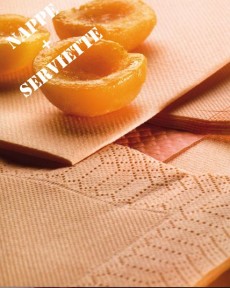Parure Table Abricot Pastel accessoire