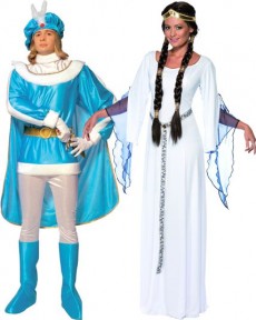 Couple du Moyen Age costume
