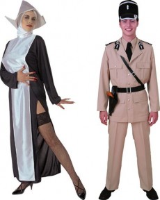 Couple Gendarme St Tropez costume