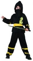Déguisement ninja ceinture jaune garçon