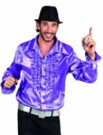 Chemise disco violette homme