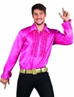 Chemise disco rose homme