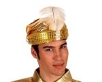 Chapeau de sultan arabe doré adulte