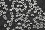 Perles effet goutte de pluie transparentes 80 g