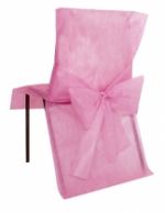 10 Housses de chaise Premium rose 50 x 95 cm