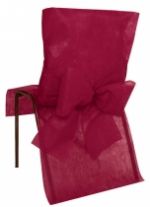 10 Housses de chaise Premium bordeaux 50 x 95 cm