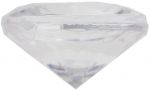 50 Petits diamants transparents 1,2 x 1,2 x 1 cm