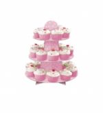 Support rose cupcakes 3 étages 34 cm