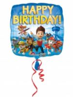 Ballon aluminium Happy Birthday Pat'Patrouille 43 cm